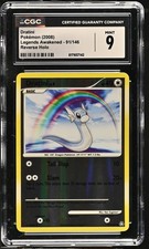 CGC 9 MINT Dratini 91/146 Legends Awakened Reverse Holo Pokemon Card on eBay