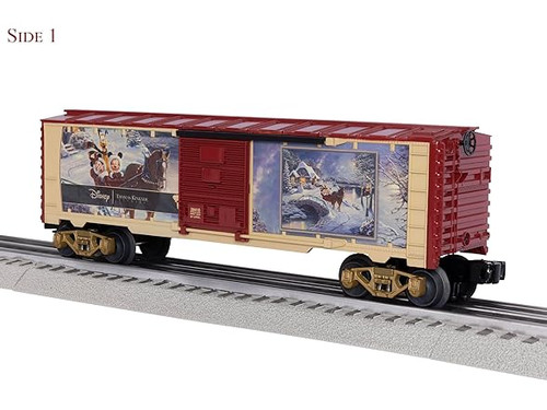 Coche de carga Lionel 2528410 Thomas Kinkade Disney Mickey & Minnie paseo en trineo nocturno | Condition: New