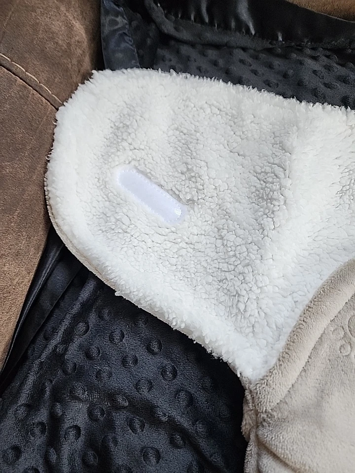 Manta de lana de invierno para bebé 0-3 meses osos grises Foto 4 de 4