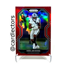 2020 Panini PRIZM Football KEELAN DOSS 137 Retail Red PRIZM Parallel SSP RAIDERS
