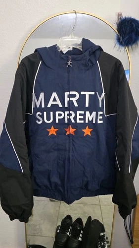 Nahmias A24 Marty Supreme Exclusive Warm Up Blue Jacket  Size Medium In Hand - product listing photo