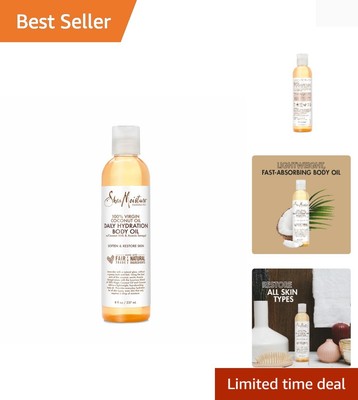 8 oz Virgin Coconut Oil Body Moisturizer - Exquisite Hydration for Dry Skin