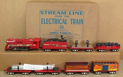 New/Modern Marx 10701 ''Special'' Red Mar Lines Work Train O-Gauge NOS  *