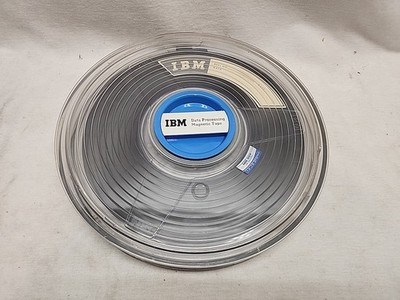IBM Vintage 1960s Dynexcel Magnetic Data Storage Tape Reel with Case