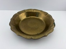 Messing Schale Teller 26 cm Dekoschale Vintage Classic Massiv Patina
