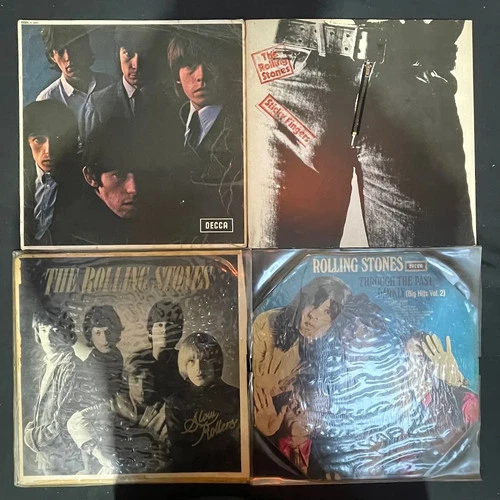 Rolling Stones 5 x Vinyl Record LP Job Lot Sticky Fingers No.2 Rolled Gold