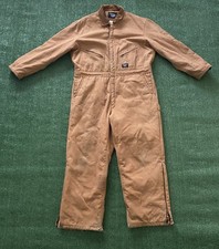 Walls Blizzard Pruf Men's Insulated Tan Coveralls XL Regular Vintage Corduroy