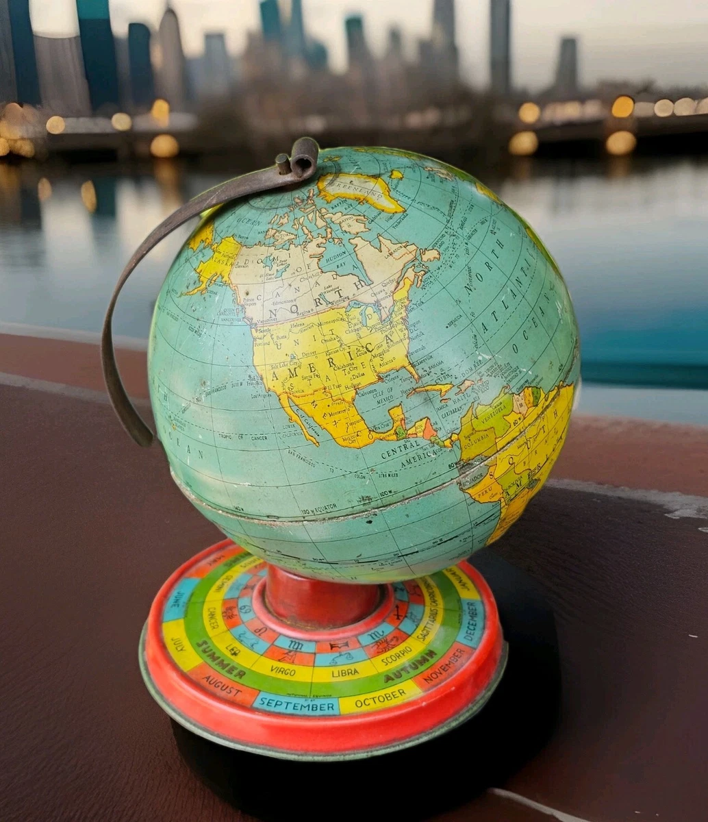 Antique Original World Globes & Celestial Globes 1930-1939 for