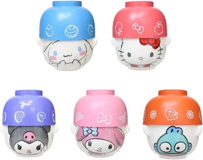 Sanrio Hello Kitty/Cinnamoroll/My Melody/Kuromi/Hangyodon Soup bowl & Rice bowl