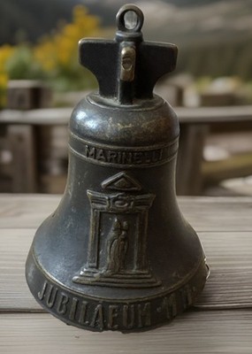 Vintage Marinelli Foundry Millennium   (MM) Bronze Bell Vatican Jubilee Year