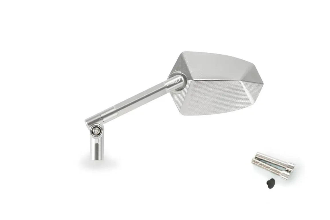 Puig GT.1 Mirror Left - M10 Fitment | Aluminium/Aluminium