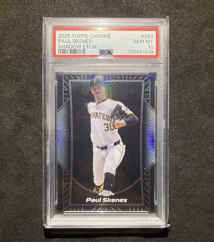 2025 Topps Chrome Shadow Etch Paul Skenes PSA 10 Case Hit SSP