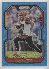 2020 Panini Prizm Blue Wave Prizm /199 CJ Uzomah #50 06on