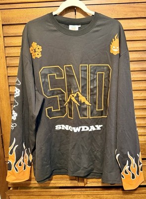 SnowDay Defrost before taking off L/S Blue Flame Jersey Size XXL NWOT
