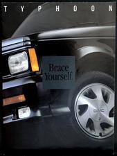 1992/1993 GMC Typhoon - 12 Page Foldout Sales Brochure/Poster