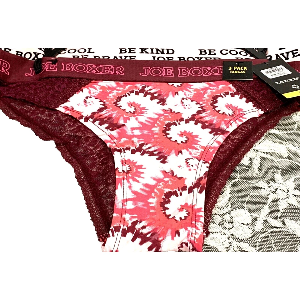 Nuevo con etiquetas Conjunto de 3 bragas boxer de encaje elástico Joe para mujer talla 1X 18 20 Foto 4 de 4