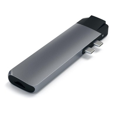 Satechi ST-TCPHEM Alu Type-C Pro Hub w/ Ethernet dockingstation Space Grey ~E~