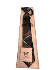 Black N Bianco boys black 13" tie NWT