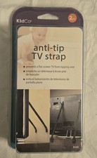 KidCo Anti-Tip TV Safety Straps 2-Pack Flat Screen TV Anchors Box Damage