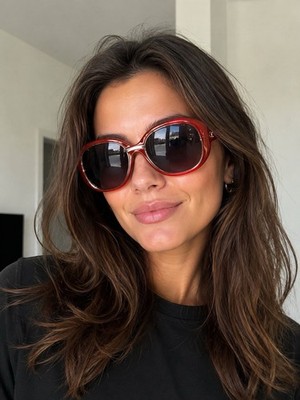 sonnenbrille damen Chanel rot 