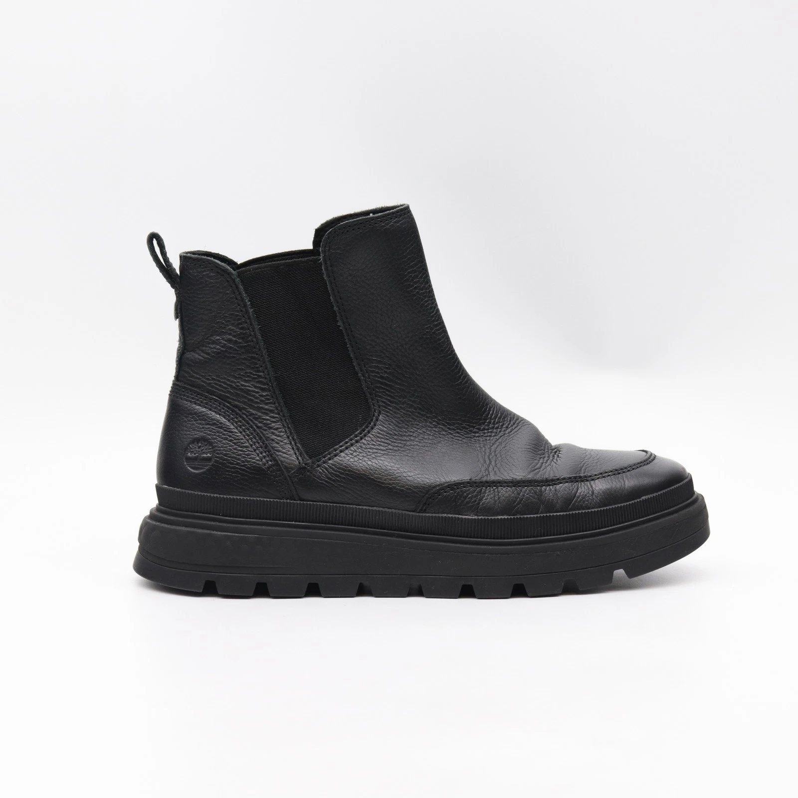 Timberland Donna Stivali Chelsea Nero Pelle Donna Scarpe Casual alla Caviglia UK 7