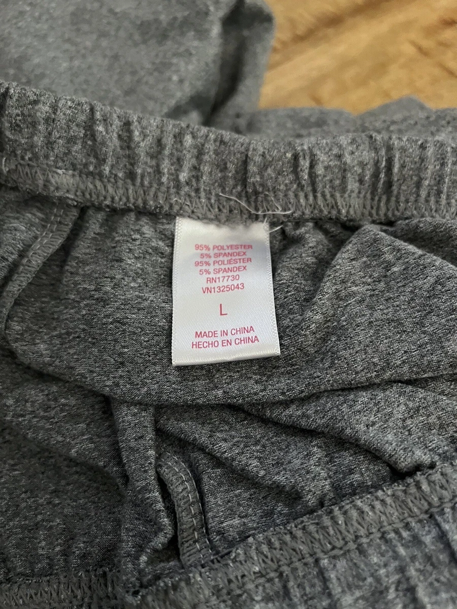 Target Lounge Pants Elastic Stretch Waist Gray Women s Size L