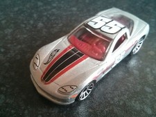 Hot Wheels V5532 2012 HW Code Cars Chevrolet C6 Corvette #228 Silver