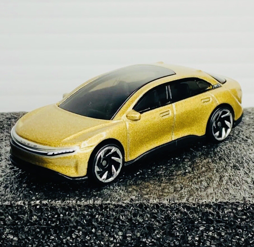 2023 Hot Wheels #97 Factory Fresh 1/5 LUCID AIR Gold - New Loose