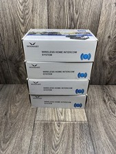 Hosmart 7 Channel HY777 Wireless Intercom System 1/2 Mile Range Lot Of 4 Silver