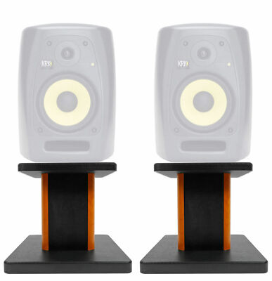 Rockville 8” Wood Studio Monitor Speaker Stands For KRK VXT-8