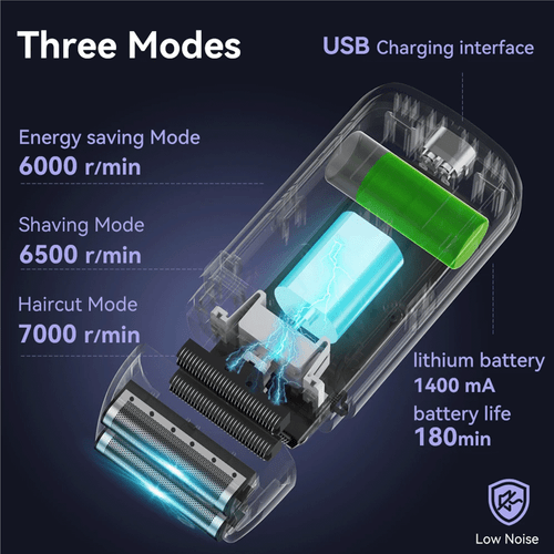 Surker Men's 4D Foil Electric Shaver Trimmer Razor Hair Beard Shaving Machine WD - Picture 20 of 34