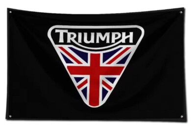 Triumph Motorcycle Banner Fahne Flagge flag Merch  Neu 90 x 150 cm