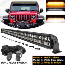 40 Pro Led Light Bar White Yellow Offroad Driving 4wd 42 W Dual Switch Wiring