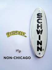 Schwinn Bicycle Restoration Head Badge/NamePlate- NON CHICAGO - MADE IN USA