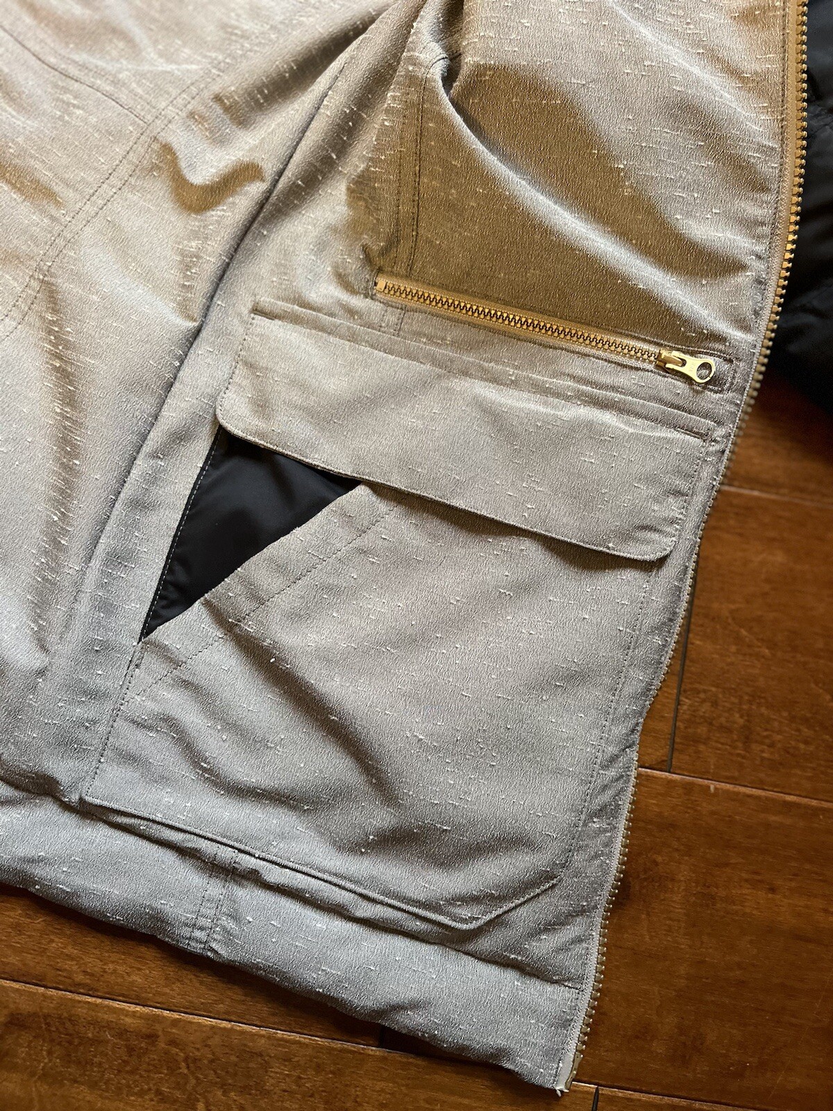 Lole Shine Meteor REVERSIBLE Black/Gray PrimaLoft Insulated Hood Winter Jacket S