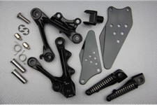 Platines Repose Pieds Avant Noires Pour KAWASAKI ZX6R ZX-6R ZX6-R ZX636E 2013-18