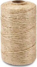 Natural Jute Twine String Thin Ribbon Hemp Twine for Wrapping Christmas, Crafts