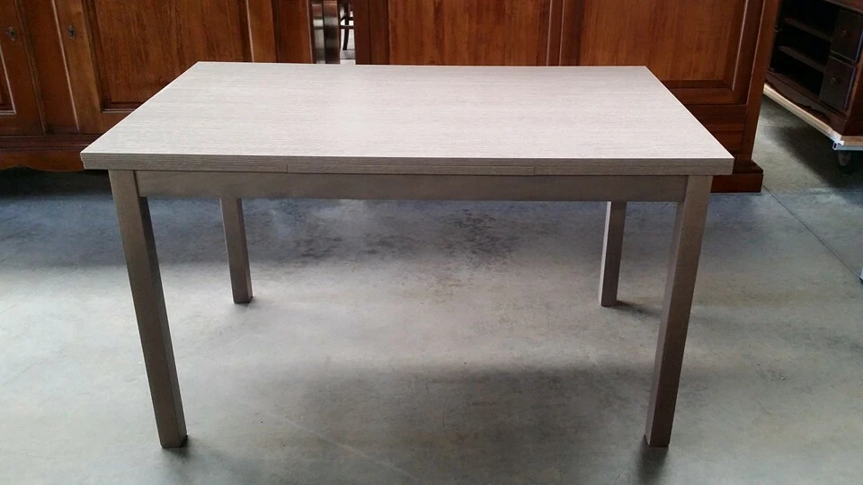 Esstisch Ausziehbar Eiche Grau CM 130x80x76H Geschlossen - Bild 2 von 2