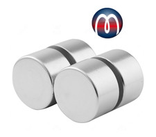 Scheibenmagnet Rundmagnet Ø 25 mm, Höhe 15 mm Neodym (NdFeB) N50 - hält 27 kg
