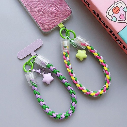 Braided Phone Lanyard Cartoon Cute Star Phone Chain Detachable Phone Wrist Strap - Zdjęcie 2 z 15