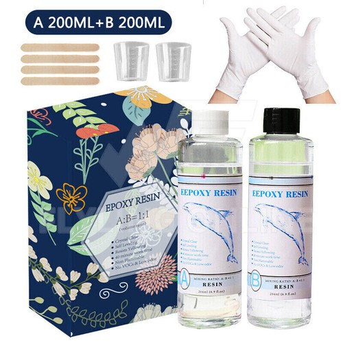 1:1 Epoxidharz Gießen Ultra Klar Handwerk AB Liquid Kit Beschichtung Paste Kunst DIY - Bild 8 von 12
