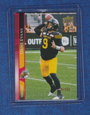 2021 Upper Deck CFL Football RED 126 /165 # 80 Dane Evans