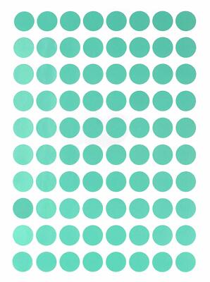 Color Coded Labels in Pastel 13mm 1/2 Inch Permanent Adhesive Dot Art Stickers