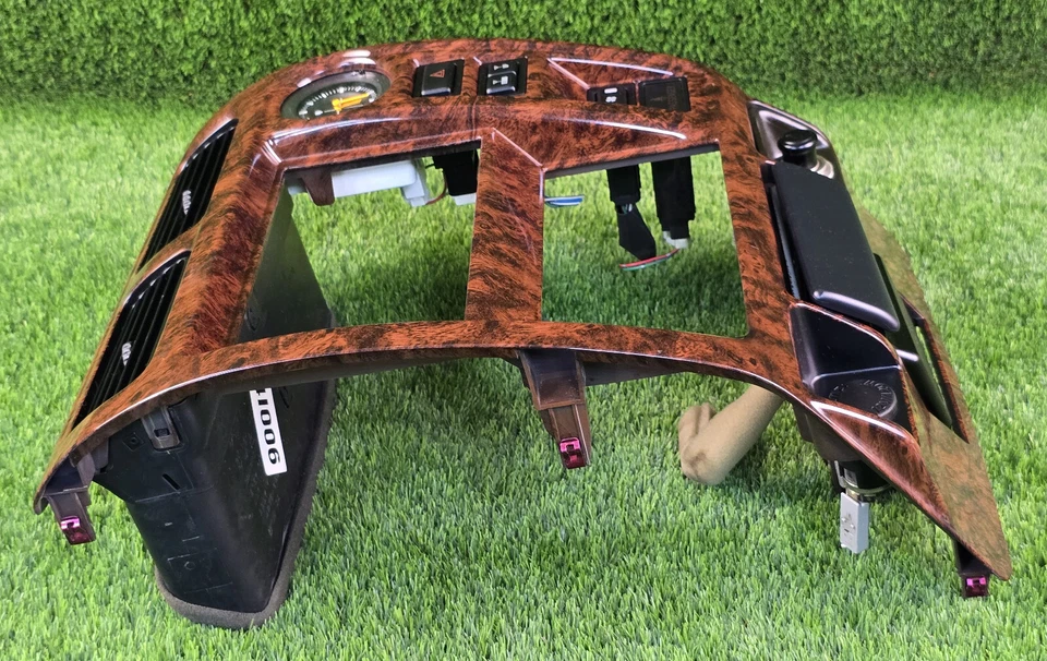 Toyota Land Cruiser 1996-2002 tablero radio embellecedor bisel ventilación de aire con reloj OEM jdm Foto 4 de 4