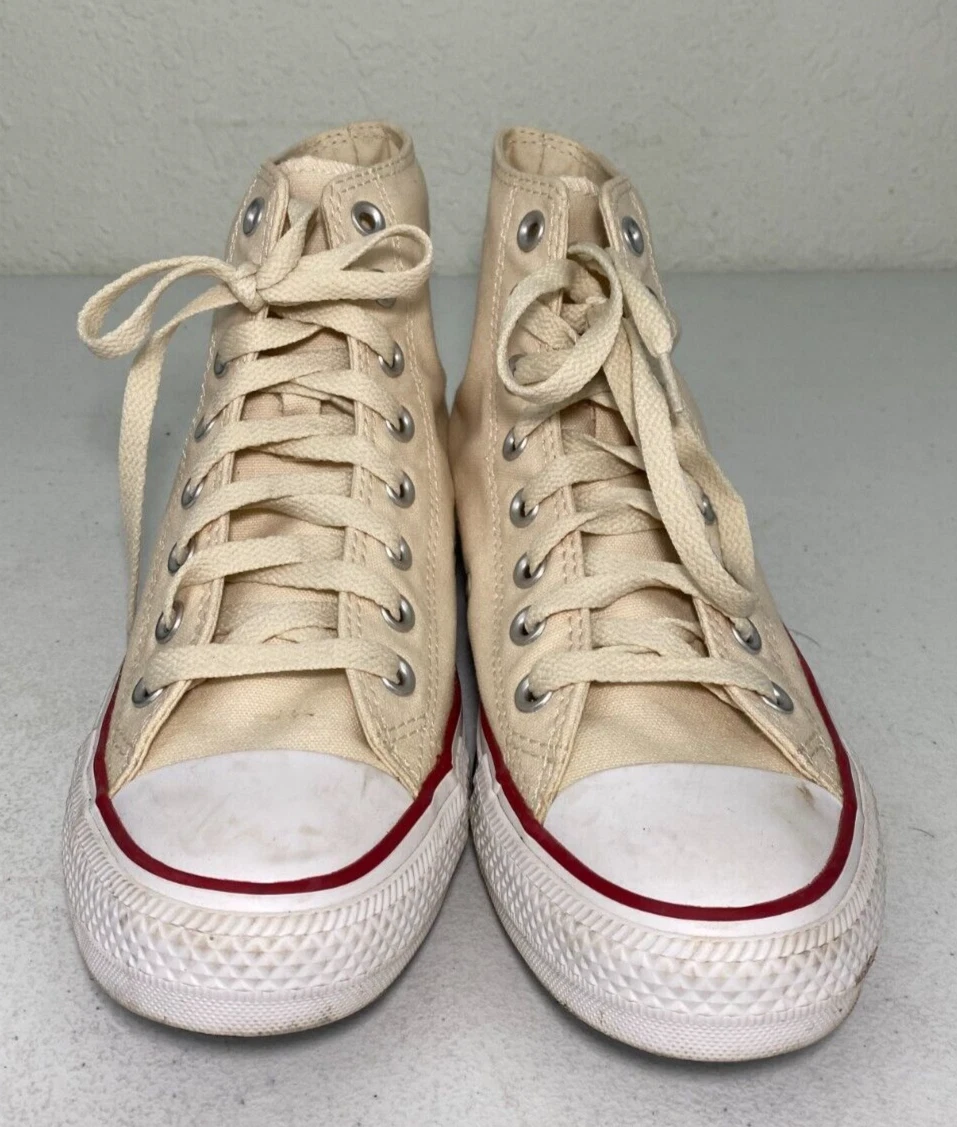 Ivory high top converse store