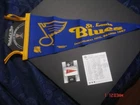 2004-05 UD (Legends Classics) "Mitchell & Ness" #P28 St.Louis Blues NHL Pennant!
