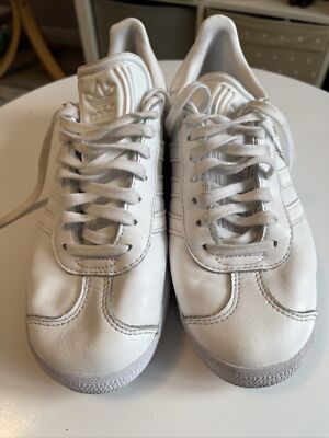 Adidas Gazelle Weiß Turnschuhe Sneaker. Damen Gr-UK 4.