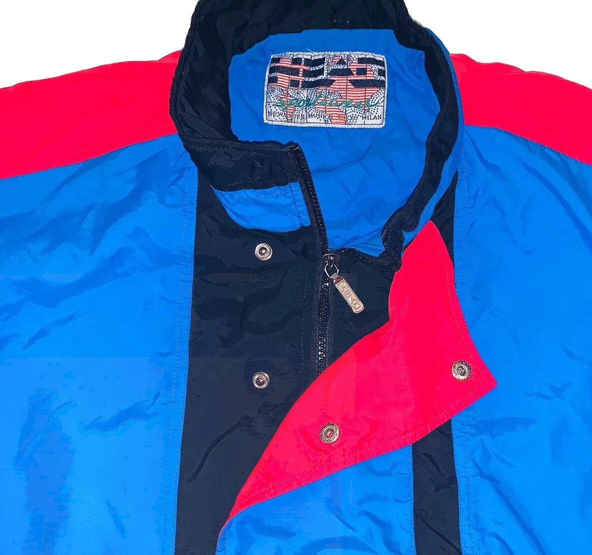 Vintage Head Sportswear 80s Jacket Mens Medium Color block