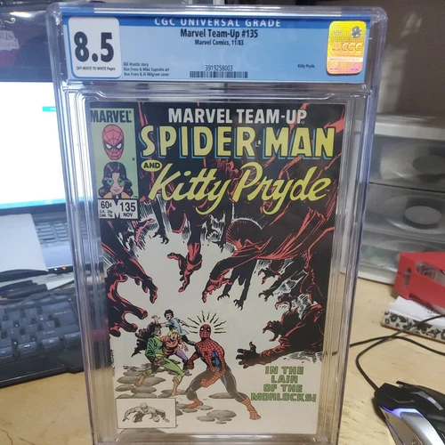 Marvel Team-Up #135 (1983) Spider-Man & Kitty Pryde CGC 8.5 Freshly Graded