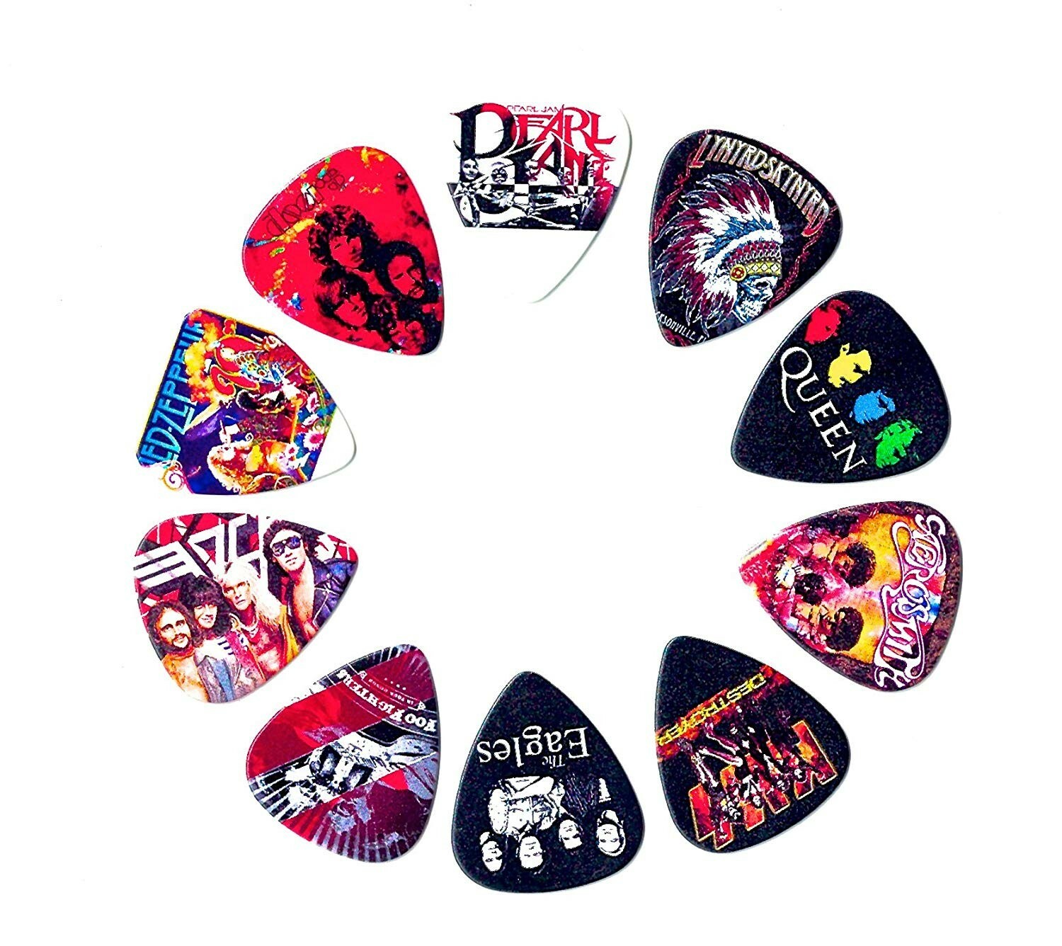 Legendary Bands Guitar Picks Volume II(10 medium picks in a packet)